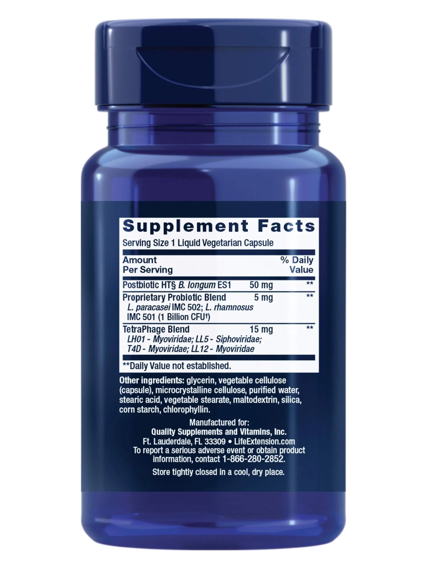 Life Extension FLORASSIST® Probiotic GI with Phage Technology, Digestive Health Supplement, microbiome Balance, Gut Health, Gluten Free, Vegetarian, 30 Capsules Life ExtensionBuy Supplements Australia