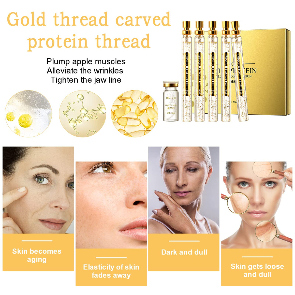 Instalift Korean Protein Thread Lifting Set, Absorbable Collagen Threads for Face Lift, Soluble Protein DRTRUBuy Supplements Australia