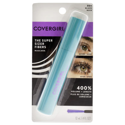 COVERGIRL Super Sizer Fibers Mascara, Black 805, 0.35 Ounce (Packaging May Vary) Volumizing Mascara with Brush COVERGIRLBuy Supplements Australia