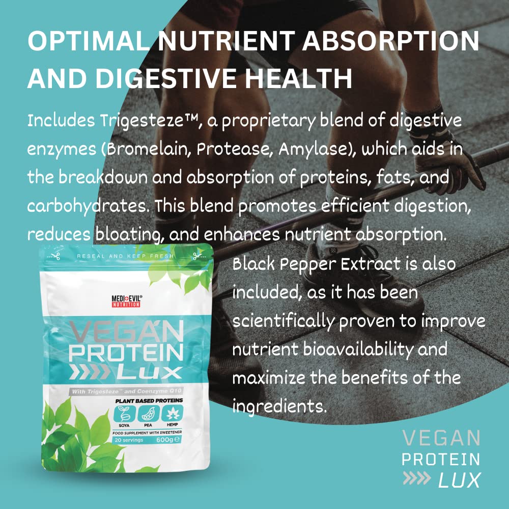 Medi-Evil Nutrition Vegan Protein Powder, Natural Ingredients, Gluten Free and Vegetarian Medi-EvilBuy Supplements Australia