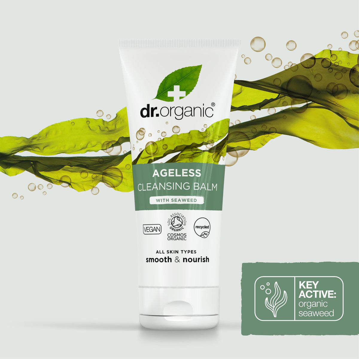 Dr. Organic Ageless Cleansing Balm with Seaweed | Moisturizing, Gentle, Removes Impurities, Certified Organic, Paraben & SLS-Free, Natural, Vegan, 100 ml / 3.4 fl oz Dr. Organic buy supplements Au