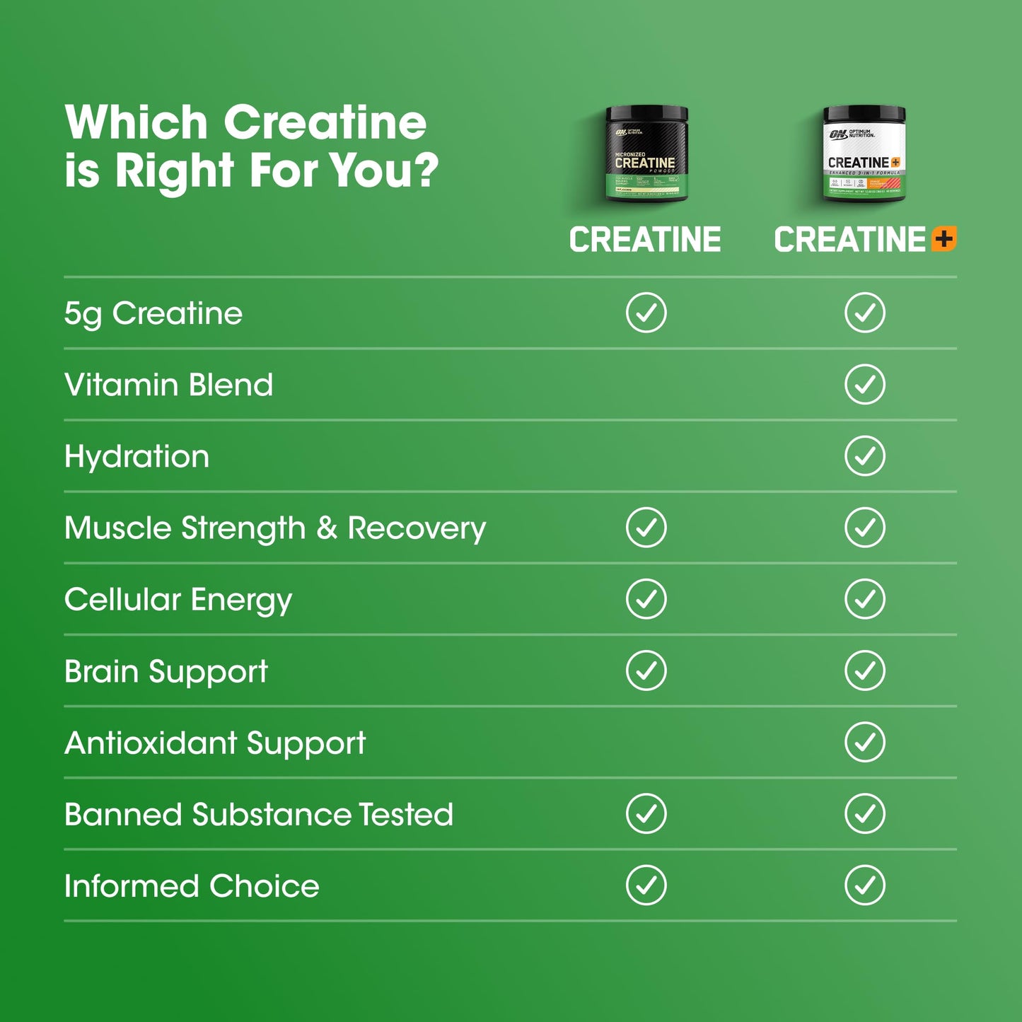 Optimum Nutrition Micronized Creatine Monohydrate Capsules, Keto Friendly, 2500mg, 100 Capsules Optimum NutritionBuy Supplements Australia