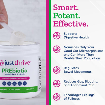 Just Thrive PREbiotic Powder - Digestive and Immune Support Supplement, 150 g Just ThriveBuy Supplements Australia
