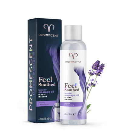 Promescent Lavender Massage Oil for Massage Therapy, Massage Oils for Date Night, Premium Lavender Body Oil for Men & Women to Relieve Stress & Sore Muscles, Essential Oils for Skin (4 oz) Promescent buy supplements Au