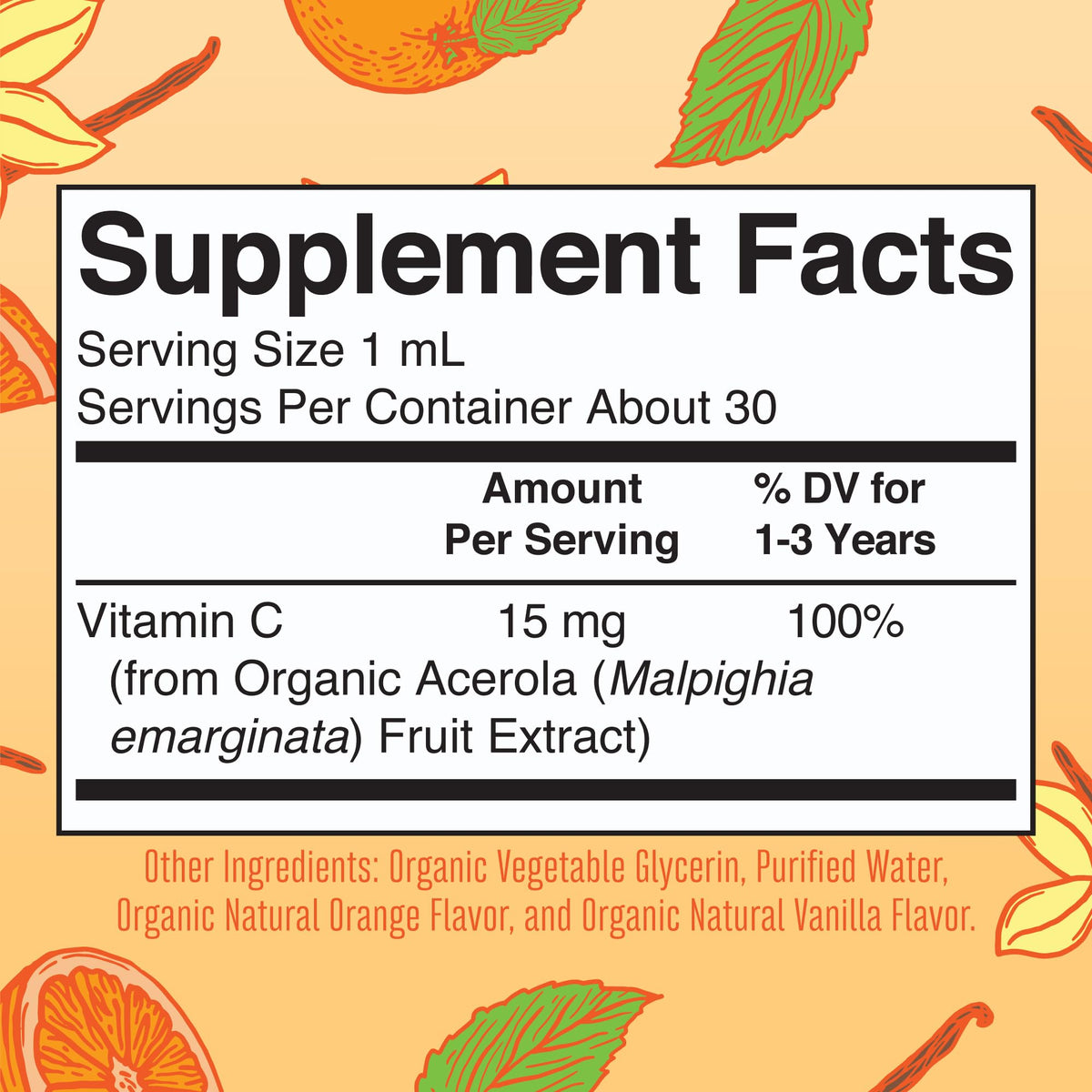 MARYRUTH'S Organic Toddler Vitamin C Drops for Immunity | Ages 1-3 Years | 15 mg Per Serving | Vitamin C for Immune Support & Overall Health | Vegan | Sugar Free