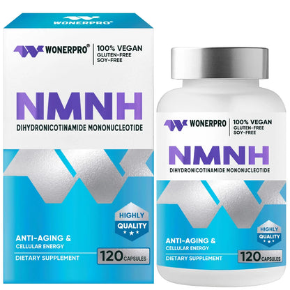 WONERPRO NMNH (NMN Supplement Alternative)，1000mg Per Serving NAD Supplement to Boost NAD+ Levels as We Age, for Anti Aging, Energy, Focus - 120 Capsule WONERPROBuy Supplements Australia