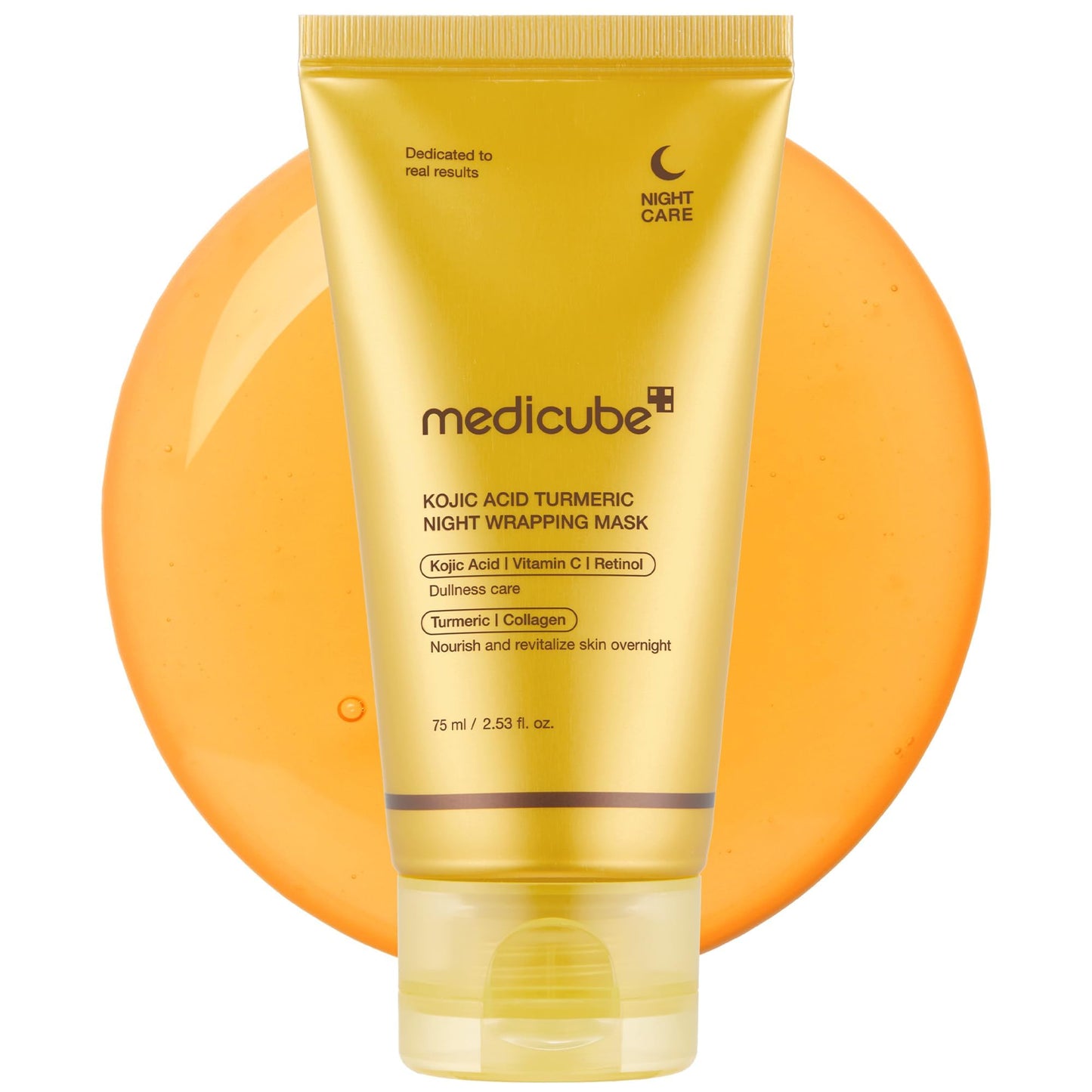 medicube Wrapping Mask Kojic Acid, Turmeric, Vitamin C Overnight Peel Off Facial Mask | Brighten & Defends Against Skin Stress for a Clear, Glowing Complexion | Korean Skin Care, 2.53 fl.oz medicube buy supplements Au