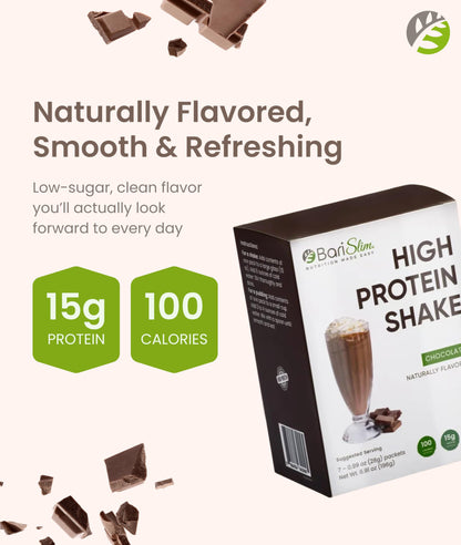 BariSlim High Protein Shake - Delicious & Nutritious Meal Replacement Shake - Low Sugar & Carb - Formulated for Bariatric Patients & Post-Weight Loss Surgery Support | Chocolate Shake (9 oz) BariSlim buy supplements Au