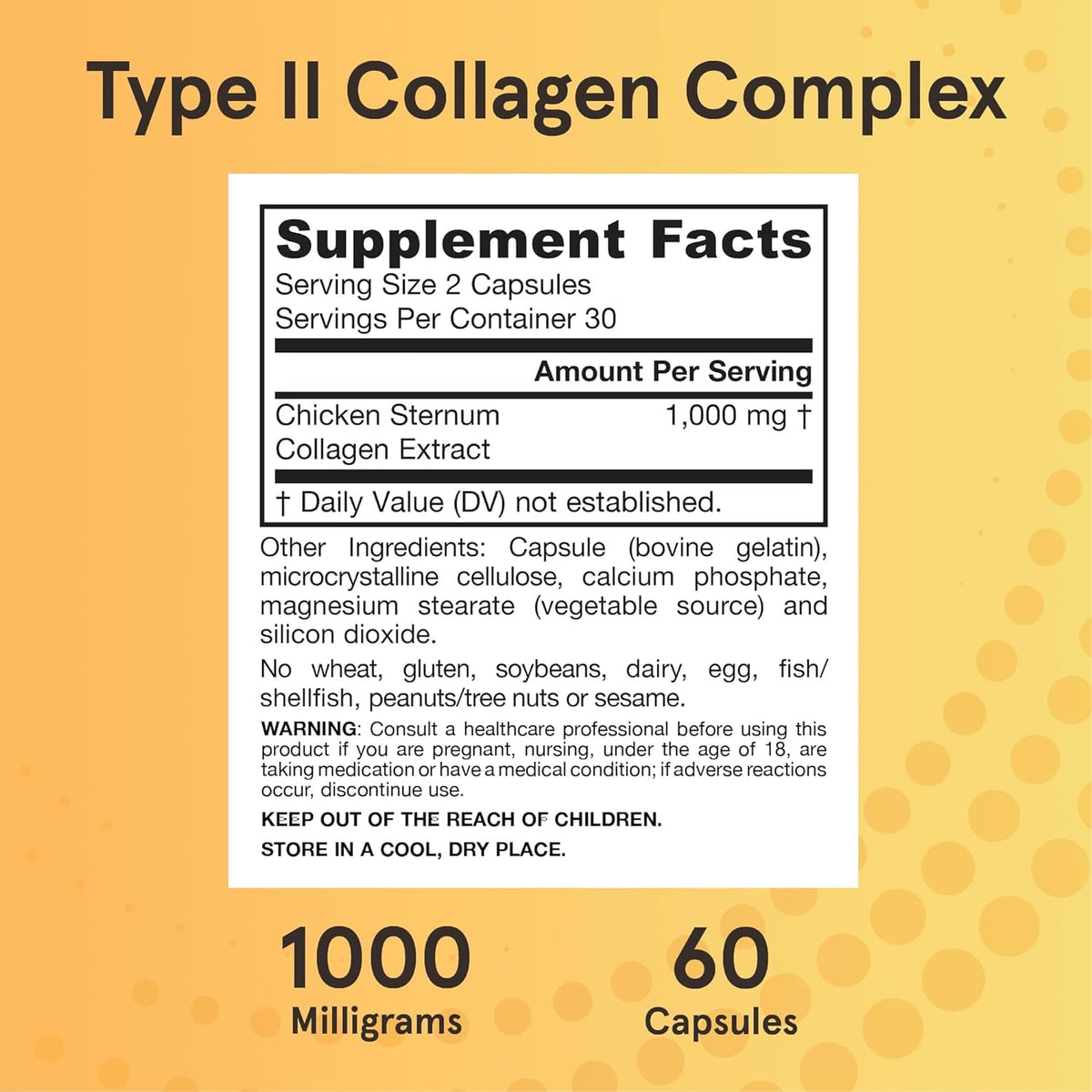 Jarrow's Type II Collagen Complex (Type 2 Collagen), 60 Capsules, Lab-Tested TudorBuy Supplements Australia