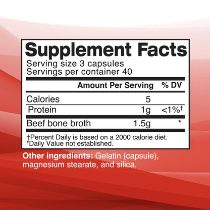 Dr. Kellyann Bone Broth Capsules | 500mg Collagen Per Serving | Supports Gut Health | Joint & Cartilage Repair | Skin Hair Nails | Fasting Support | Grass-Fed Beef | Digestive Wellness | 40 Servings Dr. Kellyann buy supplements Au