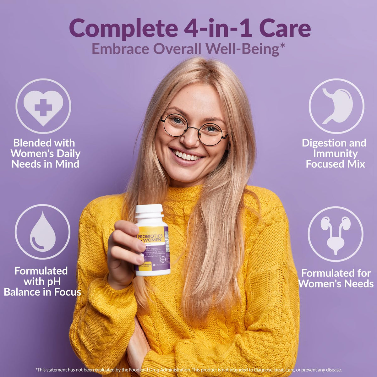 Complete Vaginal Probiotics for Women - w/Added Cranberry, D-mannose to Promote Intimate RoseBuy Supplements Australia
