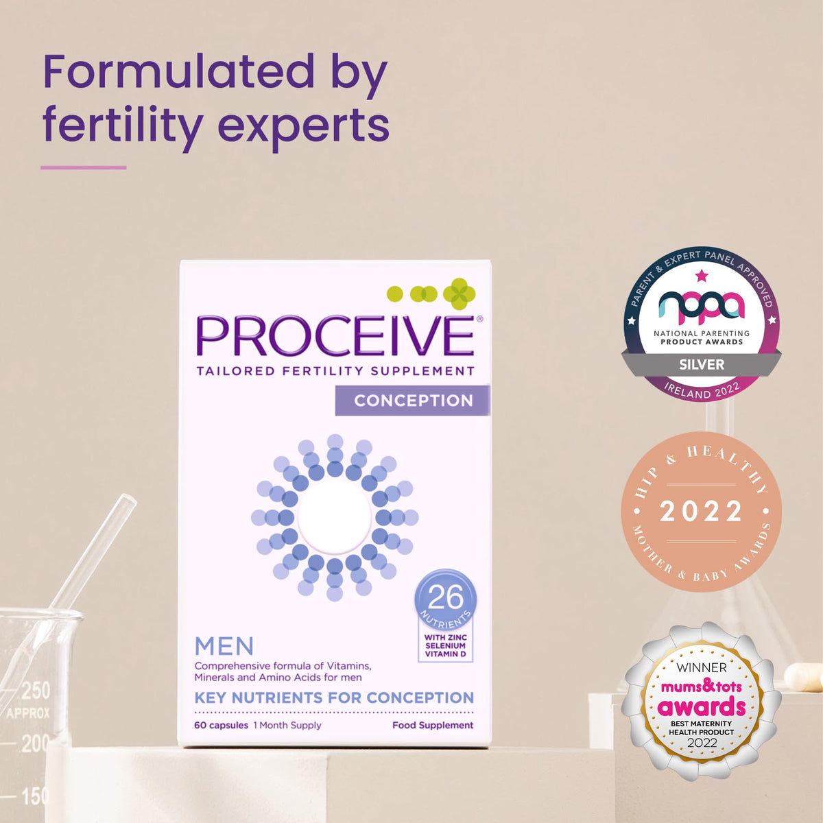 Proceive® Men Fertility Supplement for Conception - Vitamins & Minerals for Men Trying ProceiveBuy Supplements Australia