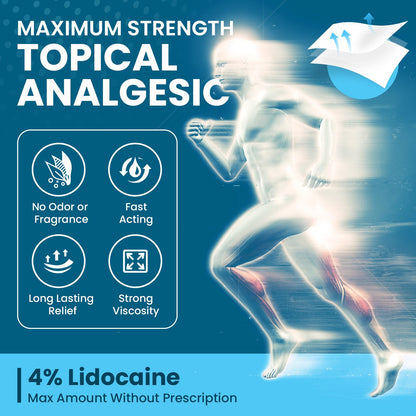 Sumifun 4% Lidocaine Patches, Long Lasting Plaster Patch for Knee, Shoulder, Muscle, Joints with Natural Ingredients, Extended Patch with Lidocaine (Large, Count, 18) SumifunBuy Supplements Australia
