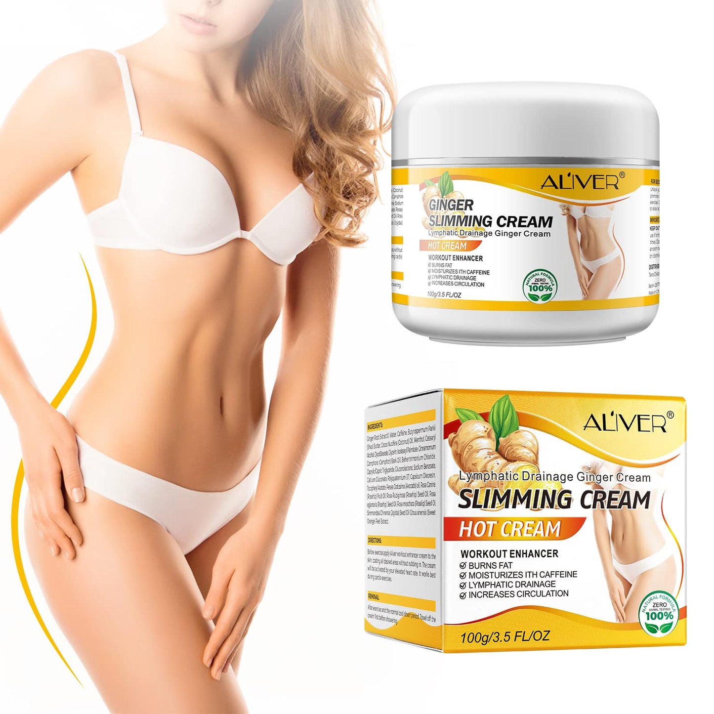 VOGSIG Anti Cellulite Slimming Cream Gel, Hot Cream, Ginger Fat Burning Weight Loss Full VOGSIGBuy Supplements Australia