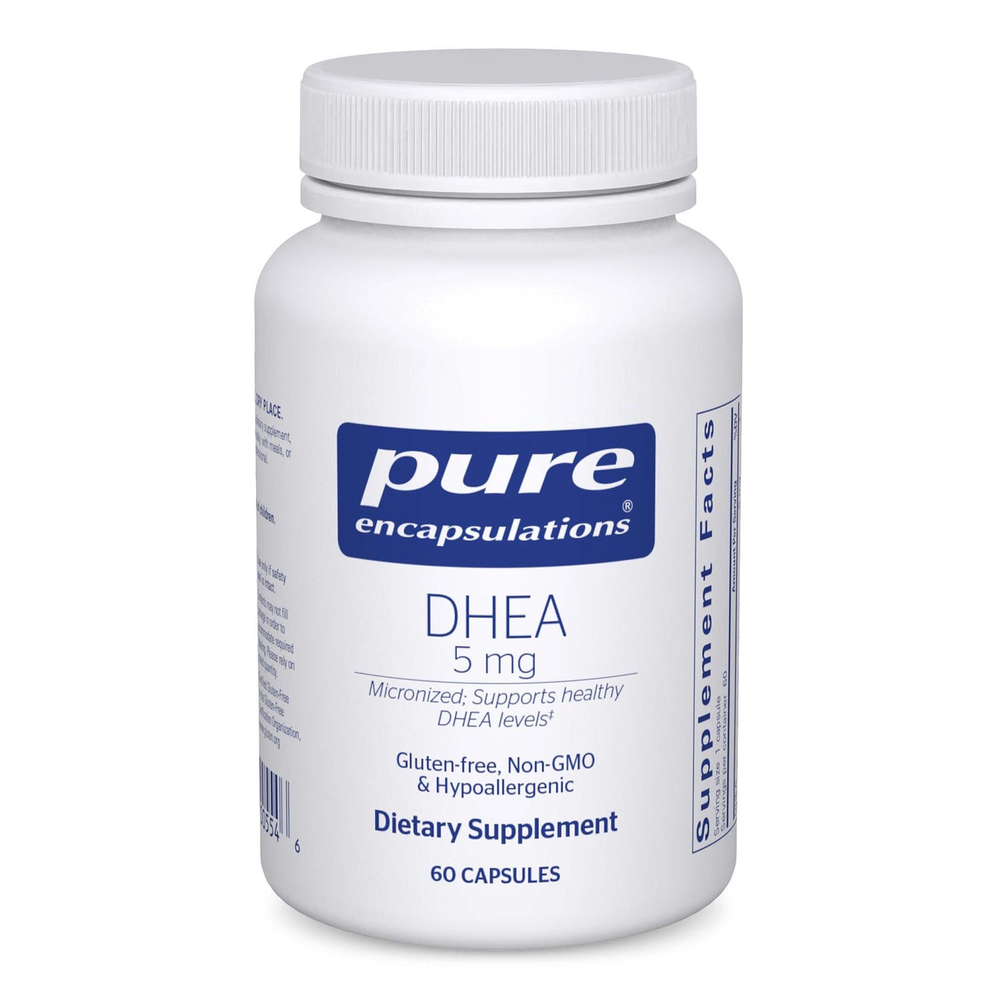 Pure Encapsulations DHEA 5 mg - Immune Support & Hormones Balance* - Micronized DHEA - Gluten Free & Vegan - 60 Capsules Pure EncapsulationsBuy Supplements Australia