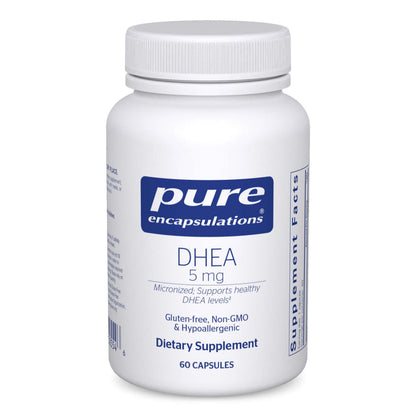 Pure Encapsulations DHEA 5 mg - Immune Support & Hormones Balance* - Micronized DHEA - Gluten Free & Vegan - 60 Capsules Pure EncapsulationsBuy Supplements Australia