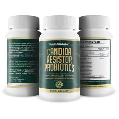 Candida Resistor Probiotics - Our Best Candida Support Capsules - Our Pills for Candida Happy Health MarketplaceBuy Supplements Australia