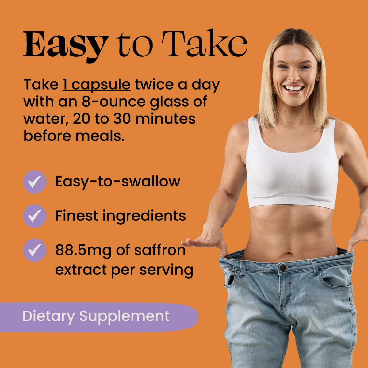 Optimal Prime Saffron Supplement - 100% Pure Saffron Extract 88.5mg - Helps Support Optimal Mood, Energy, and Metabolism, Vegetarian Friendly, Non-GMO, Gluten-Free, Soy-Free, 90 Capsules Optimal Prime buy supplements Au