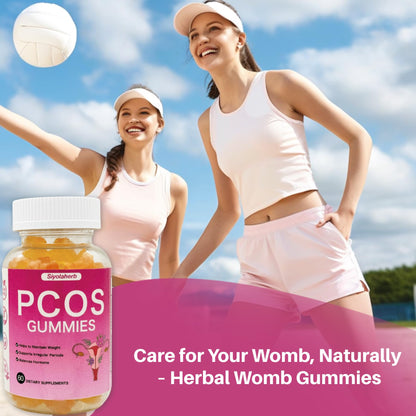 PCOS Vitamins Gummies for Women Hormone Balance & PCOS Relief & Fertility Support, 60 Ovarian Support Vitamins with Inositol for Healthy Menstrual Cycle, Inositol Gummies for Hirsutism and Acne SiyolaherbBuy Supplements Australia