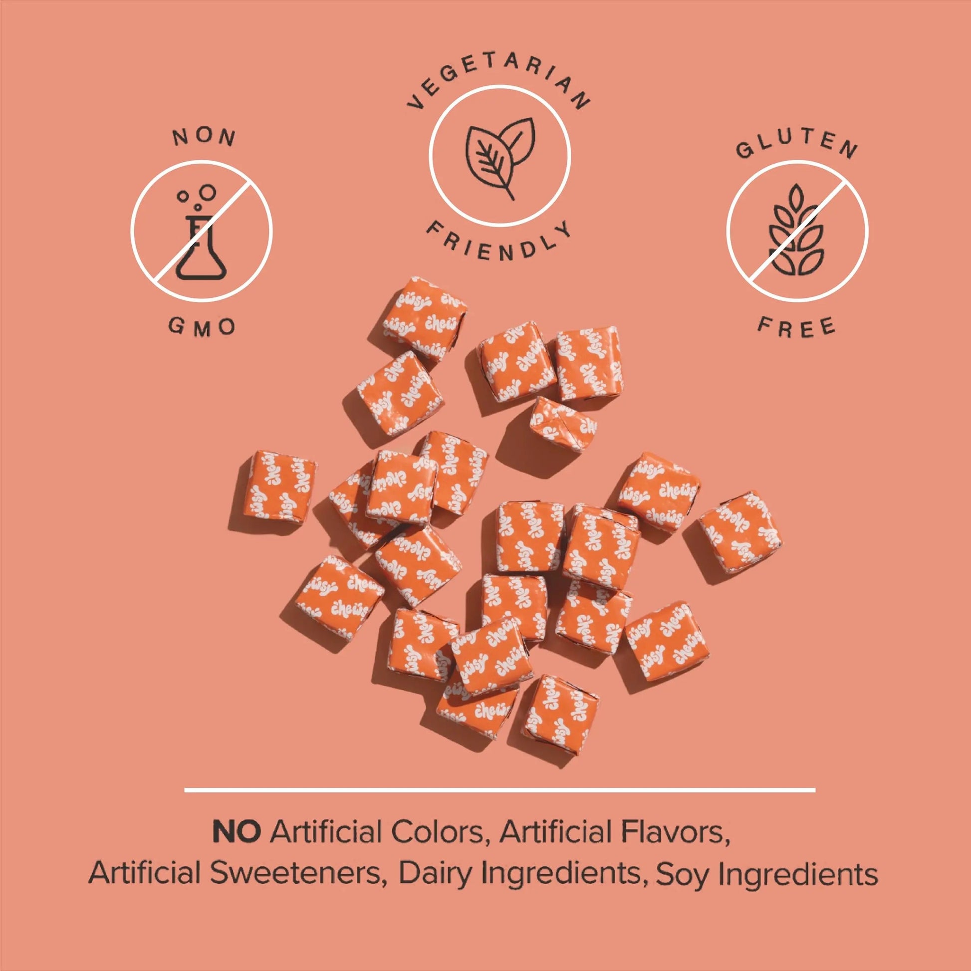 Chewsy Kids’ Multivitamin, Delicious Candy-Style Daily Vitamin Chews + Probiotics + Superfoods, Wild Berry Flavor Chewable Fruity Supplement Chews CHEWSY