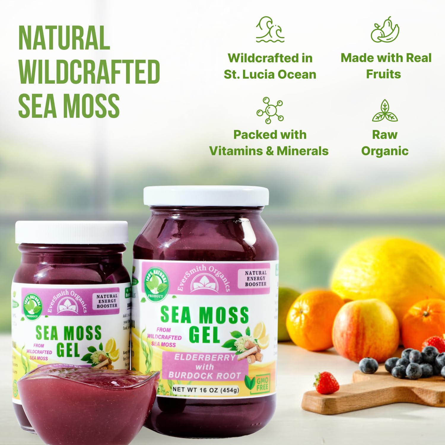 EverSmith Organics - Wildcrafted Irish Sea Moss Gel | Made in USA | Rich in Vitamins EverSmith OrganicsBuy Supplements Australia