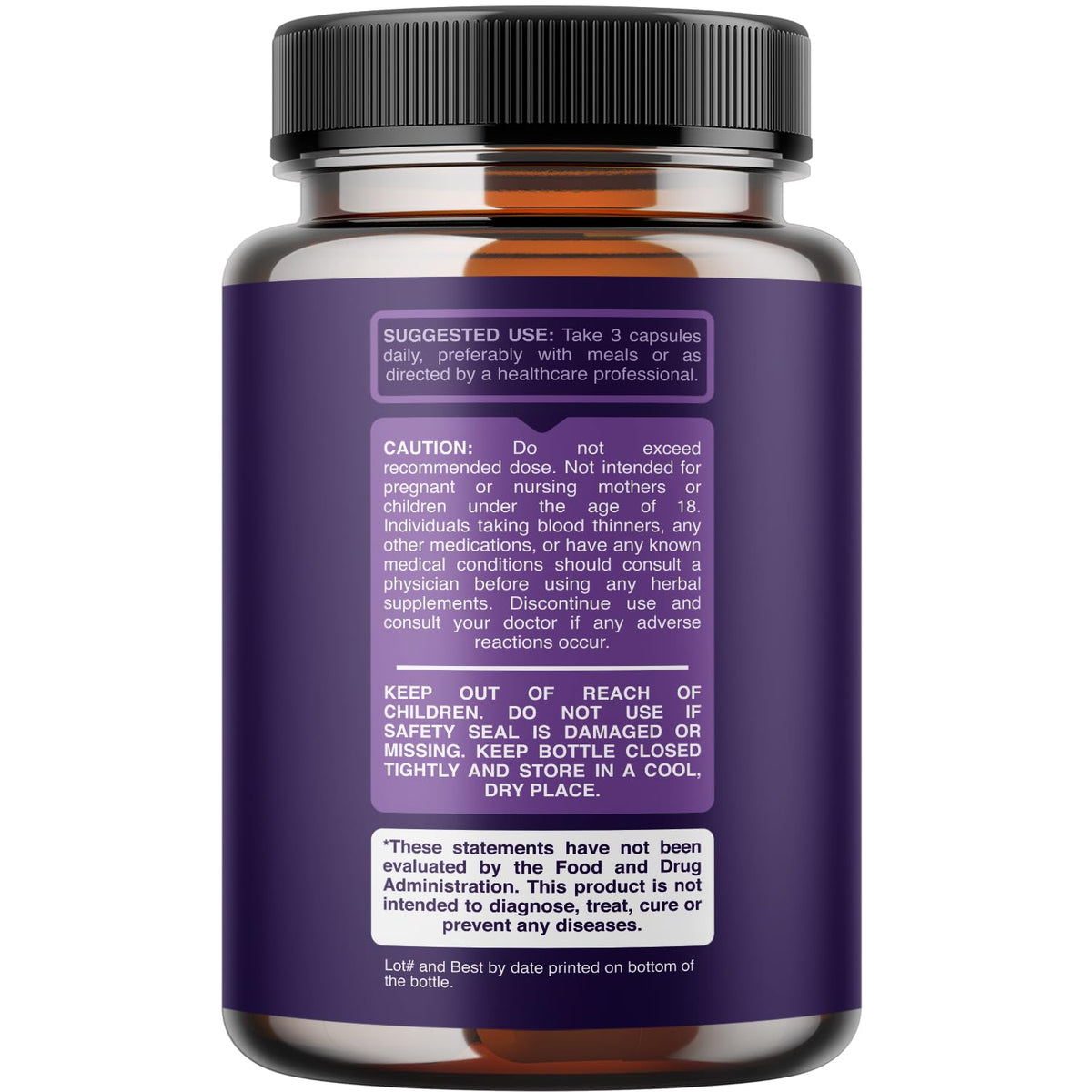 Highly Potent Magnesium Complex Capsules - Triple Magnesium Blend with Taurate Glycinate and Malate - 400mg Supplement Supports Relaxation & Overall Wellness Non-GMO Vegan - 90 Count PhytoralBuy Supplements Australia