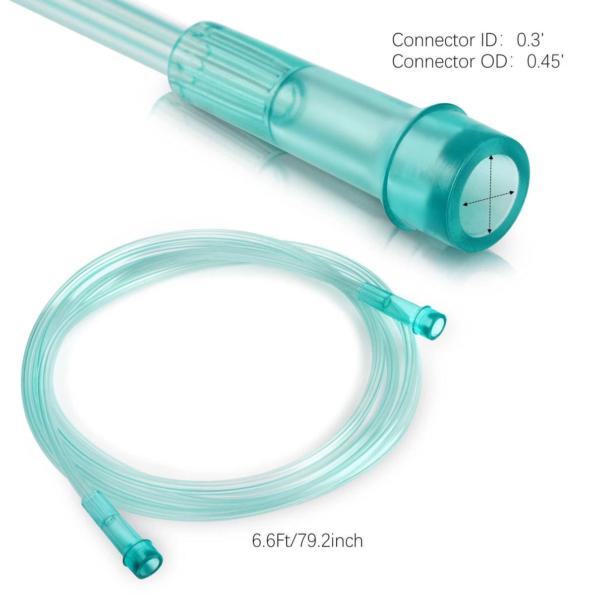 ANSNF 2 Pack Oxygen Mask for Face Adult with 6.6' Tube & Adjustable Elastic Strap - Size M+L ANSNFBuy Supplements Australia