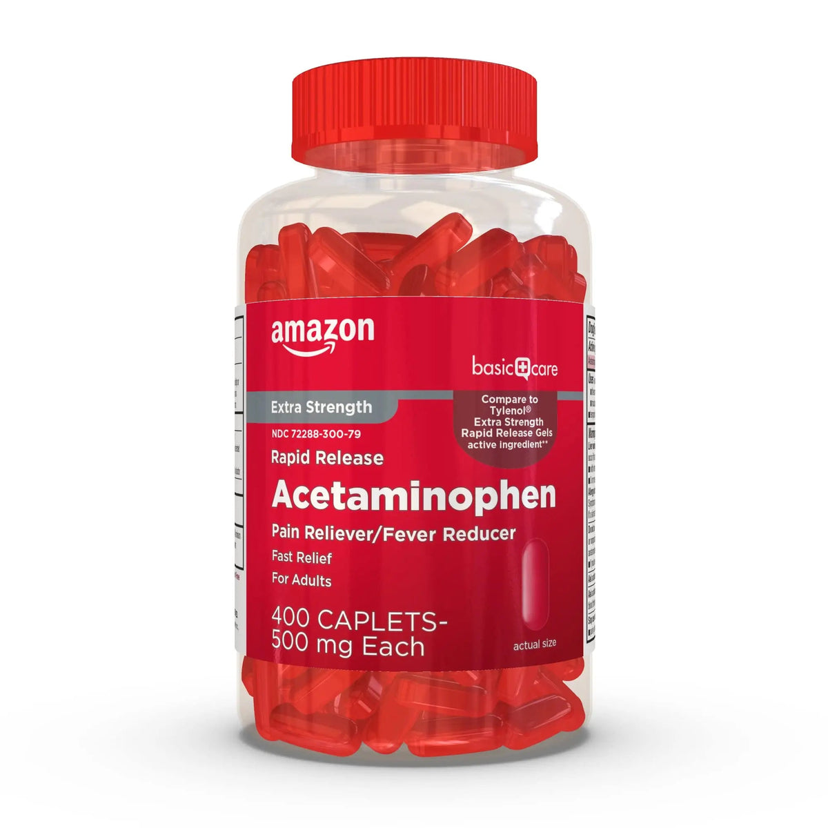 Amazon Basic Care Rapid Release Acetaminophen Caplets 500 mg, Extra Strength Pain Reliever and Fever Reducer for Headache, Backache, Menstrual Pain, Arthritis Pain, 400 Count Amazon Basic CareBuy Supplements Australia