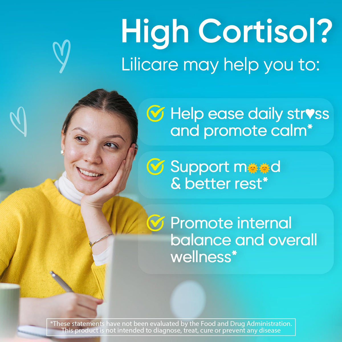 Cortisol Gummies for Women & Men, Sugar Free Cortisol Reducer Supplements w/ Magnesium, Ashwagandha, Mushroom, L-theanine, Rhodiola, Vitamin B6 B12 for Cortisol Detox, Relax, Sleep Support 2 Pack LILICAREBuy Supplements Australia