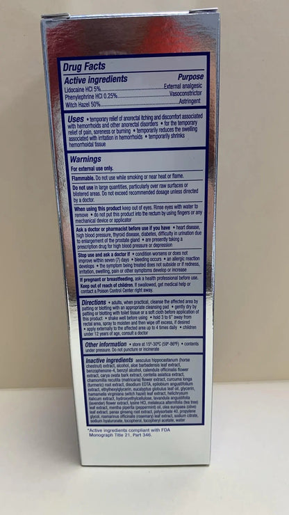 Doctor Butler's Advanced Relief Hemorrhoid Spray – Advanced Relief Hemorrhoid Treatment Spray with Witch Hazel to Help with Sensitive Skin, Itch Relief, and Swelling Relief* (5oz) Doctor Butler'sBuy Supplements Australia