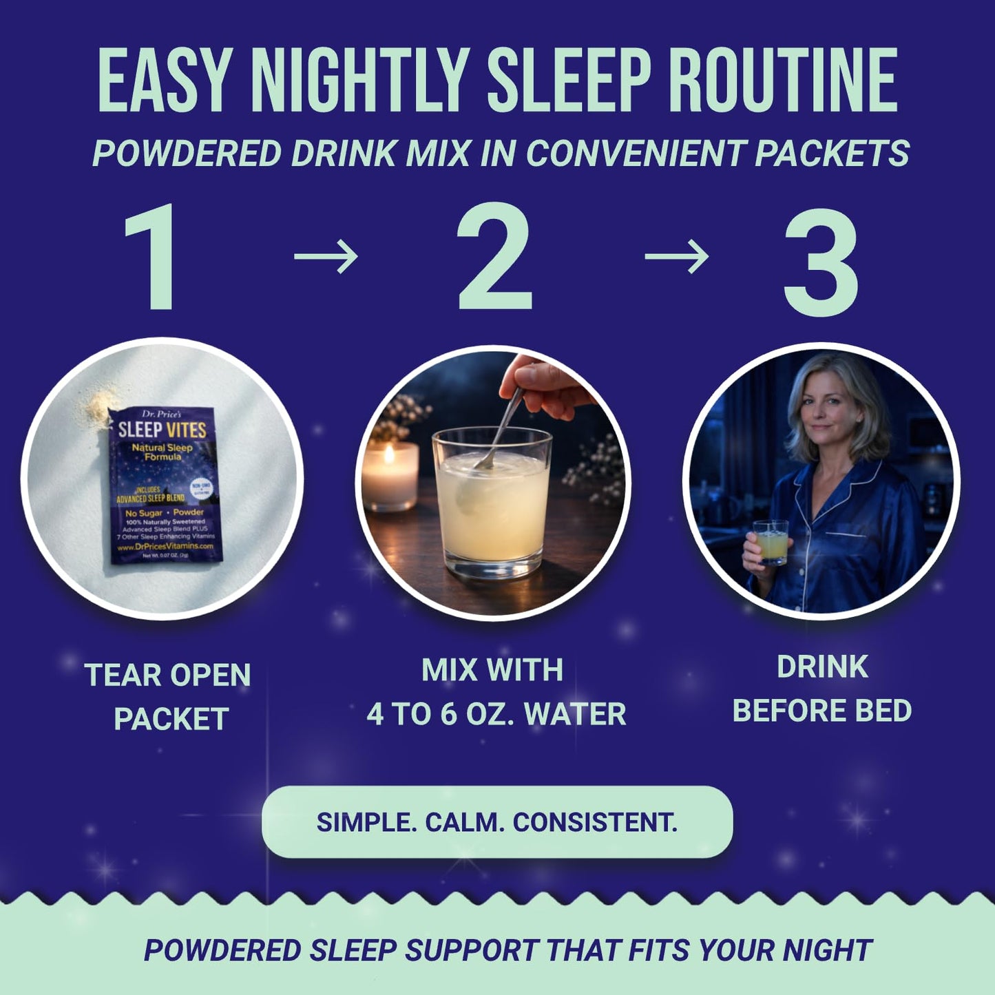 Dr. Price’s Natural Sleep Aid Powder – Berry-Citrus, 30 Packs | Sleep Powder Drink Mix with Magnesium, Microdose Melatonin & Tryptophan | Sleep Support for Adults | Doctor-Formulated, Made in USA Dr. Price's VitaminsBuy Supplements Australia