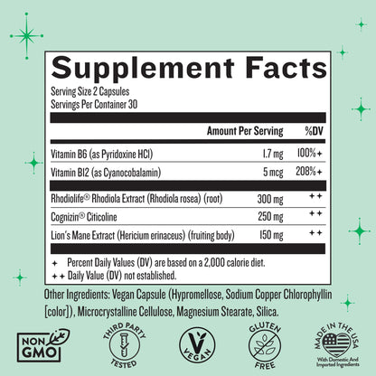 Legendairy Milk Clever Girl - Focus Supplement with Lion’s Mane & Citicoline - Nootropic Lions Mane Supplement for Memory, Focus & Mental Clarity, 30 Servings Legendairy MilkBuy Supplements Australia