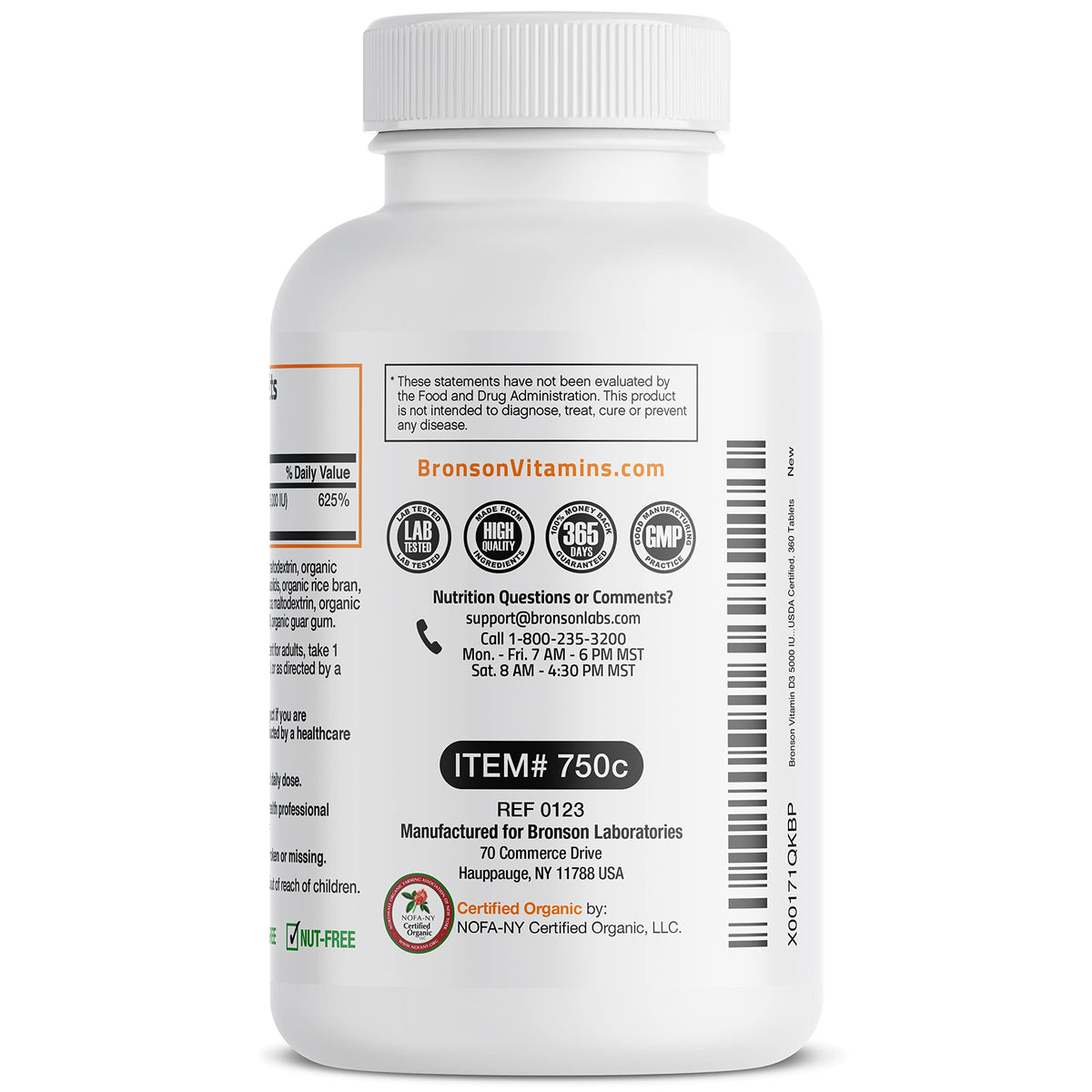 Bronson Vitamin D3 5,000 IU (1 Year Supply) for Immune Support, Healthy Muscle BronsonBuy Supplements Australia