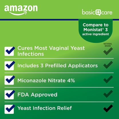 Amazon Basic Care Miconazole 3, Miconazole Nitrate Vaginal Cream (4 Percent), 3-Day Treatment Amazon Basic CareBuy Supplements Australia