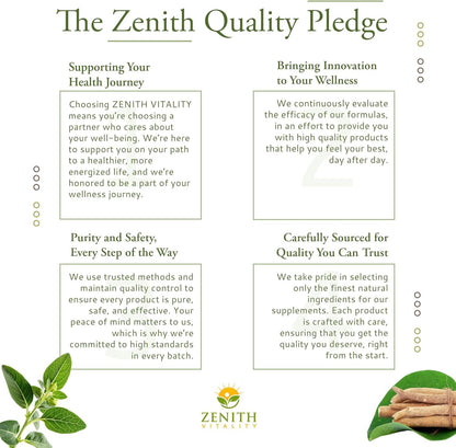 Zenith Vitality Ashwagandha 1300mg Capsules – Stress Relief & Cortisol Support, Immune & Energy Boost, Mental Clarity, Herbal Adaptogen Supplement – 60 Count Zenith VitalityBuy Supplements Australia