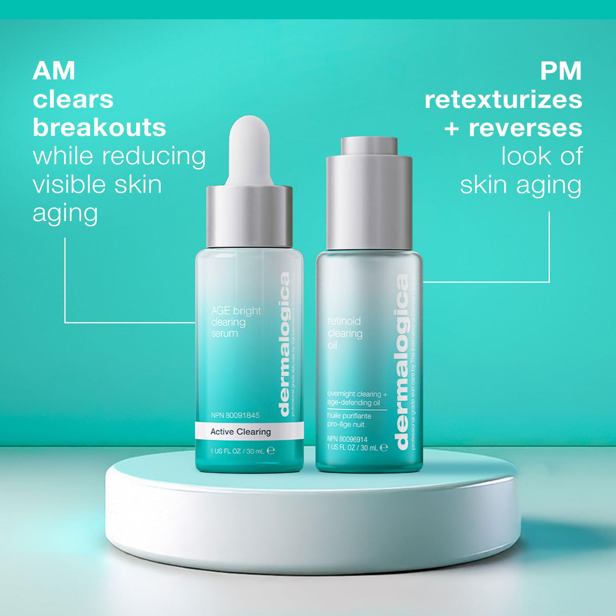 Dermalogica Age Bright Clearing Serum (1 Fl Oz) Anti-Aging Face Serum with Salicylic Acid - Promotes Smoother, Clearer, Brighter, and More Even Skin Dermalogica buy supplements Au
