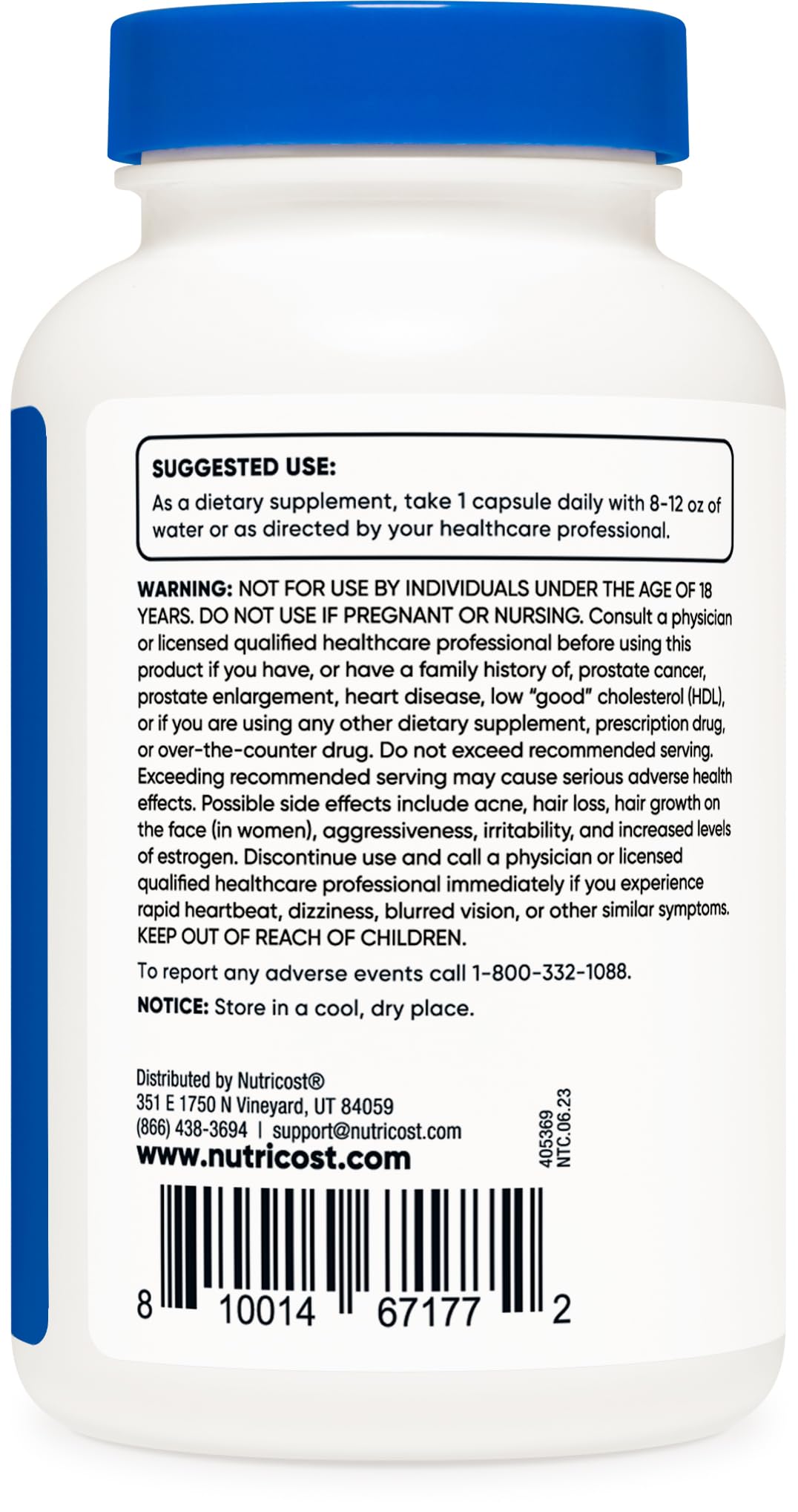 Nutricost DHEA 100mg, 240 Capsules - Gluten Free, Soy Free, Non-GMO, Supplement NutricostBuy Supplements Australia