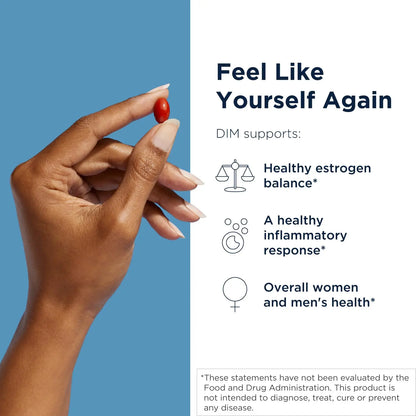 Designs for Health DIM-Evail - 100mg Diindolylmethane Supplement - Enhanced Absorption Technology DIM Supplement - May Support Healthy Estrogen Metabolism - Gluten Free + Non-GMO (60 Softgels) Designs for HealthBuy Supplements Australia