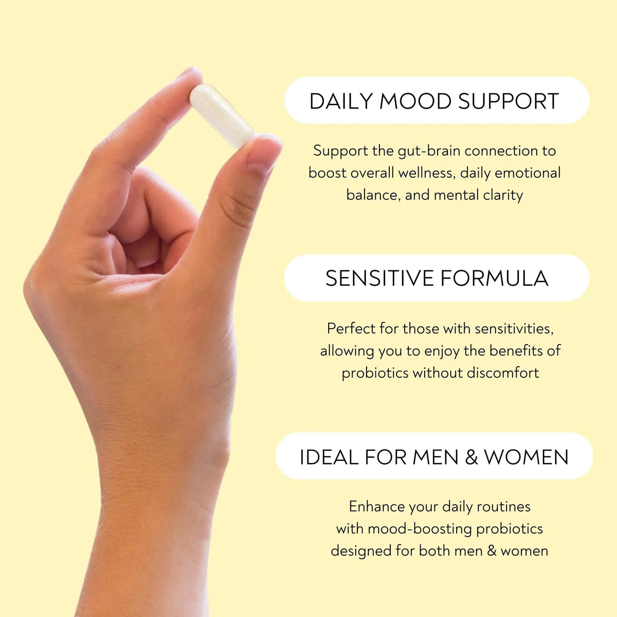 Probiotics - Mood Super Strains Probiotic - Naturally Supports Digestion & Mood - Histamine-Free Probiotics w/ L Rhamnosus GG, Shelf Stable Probiotic Supplement, 60 Day Supply, Non-GMO, VEGAN Lifted NaturalsBuy Supplements Australia