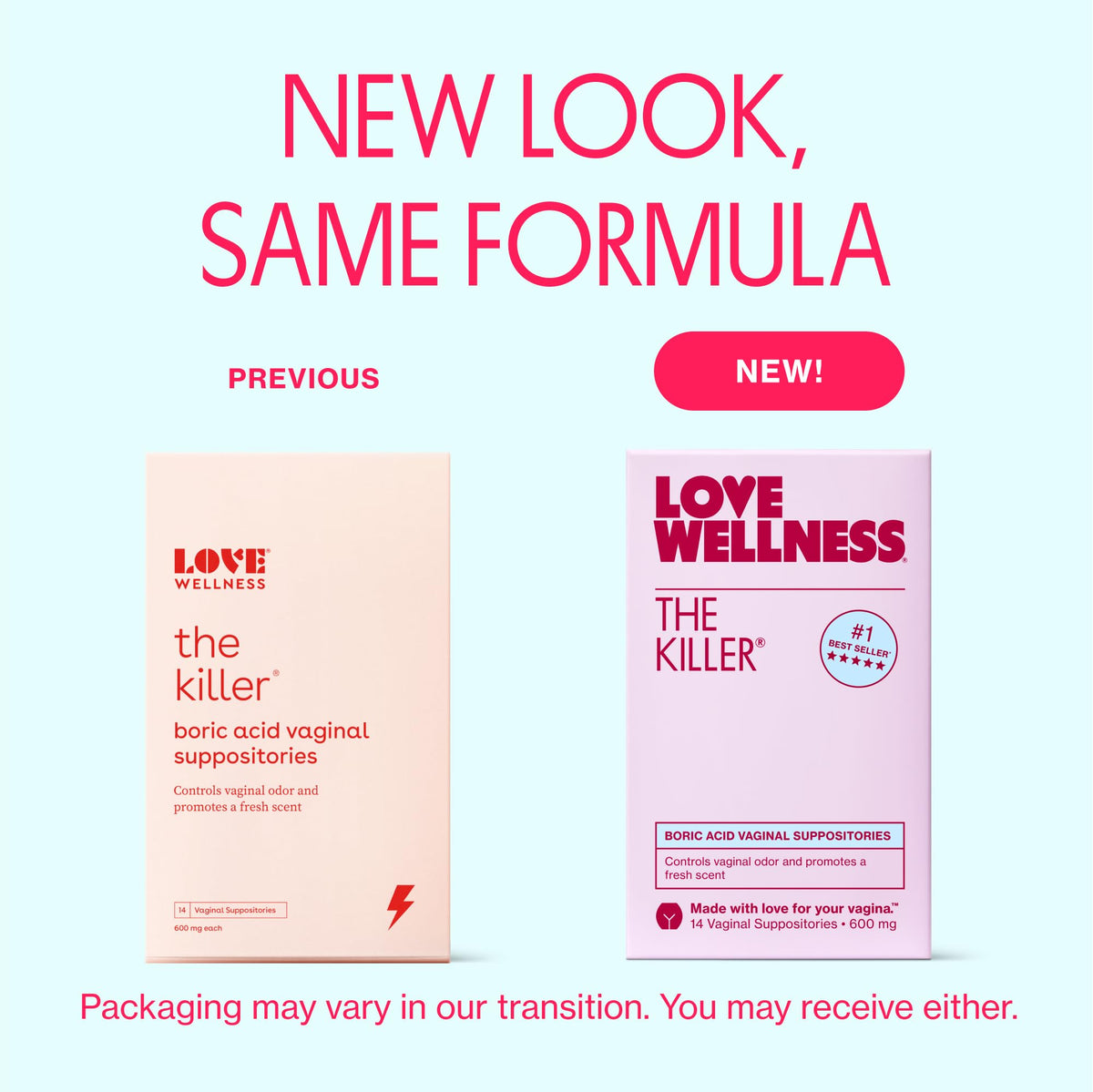 Love Wellness The Killer | 600mg Boric Acid Vaginal Suppositories | Balances pH & Supports Odor Control, a Healthy Vaginal Balance | Fast-Acting & Fragrance-Free | Gentle & Effective | 28 Ct Love WellnessBuy Supplements Australia
