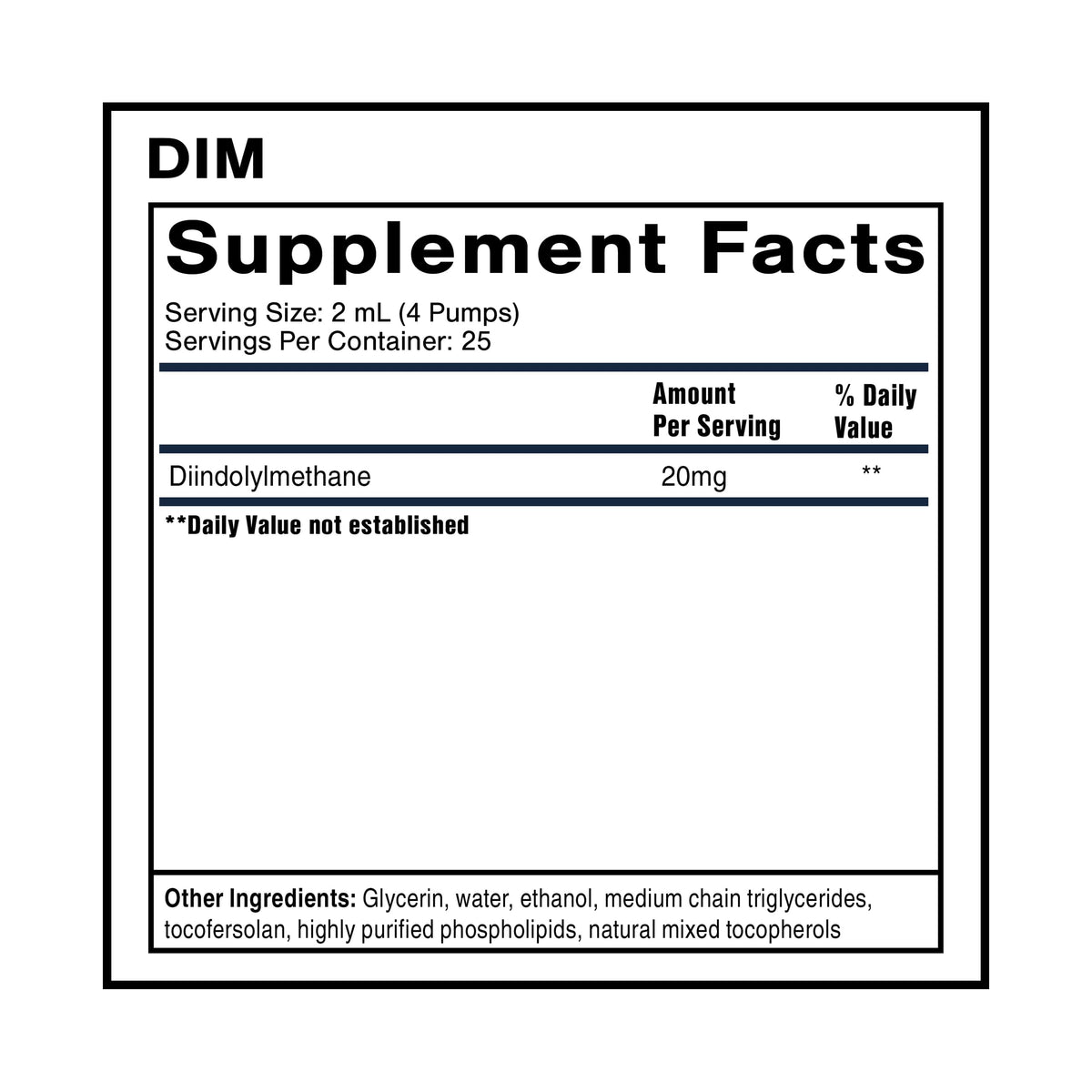 Quicksilver Scientific Nanoemulsified DIM - Liposomal DIM Supplement to Support Healthy Hormone Balance for Women & Men - Soy-Free Detox & Immune Support (1.7oz / 50ml) Quicksilver ScientificBuy Supplements Australia
