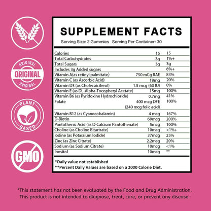 PCOS Vitamins Gummies for Women Hormone Balance & PCOS Relief & Fertility Support, 60 Ovarian Support Vitamins with Inositol for Healthy Menstrual Cycle, Inositol Gummies for Hirsutism and Acne SiyolaherbBuy Supplements Australia