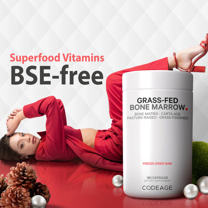Codeage Grass Fed Bone Marrow, Full Spectrum Whole Bone Extract CodeageBuy Supplements Australia