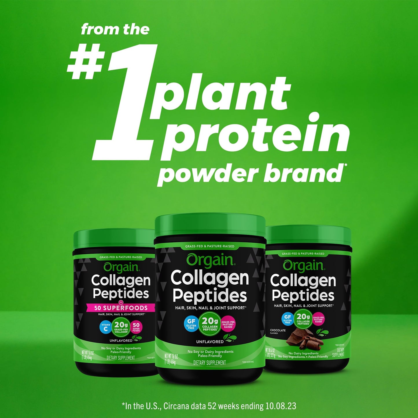 Orgain Collagen Peptides Unflavoured 454 g OrgainBuy Supplements Australia