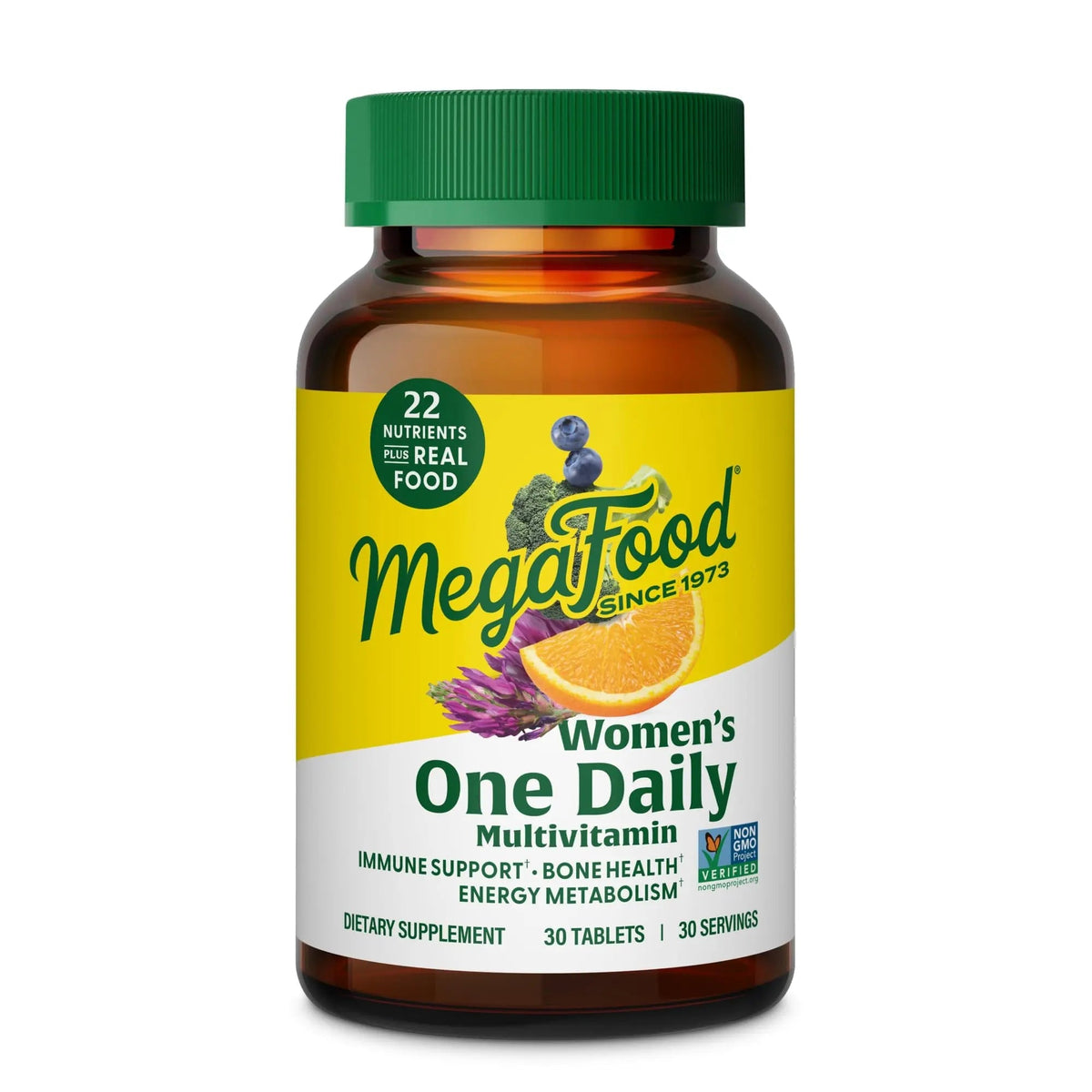 MegaFood Womens Multivitamin One Daily - Multivitamin for Women - Vitamin C, Vitamin D, Iron & B Vitamins - Bone MegaFoodBuy Supplements Australia
