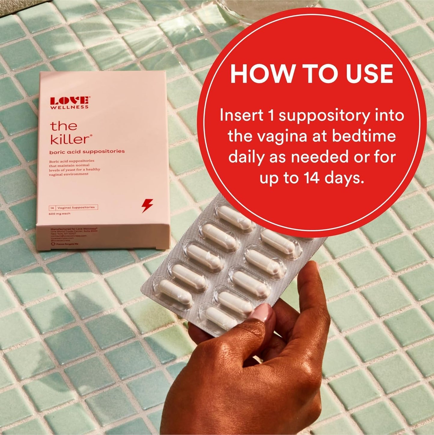 Love Wellness Good Girl Probiotics & The Killer | Vaginal pH Balance Supplement & Boric Acid Suppositories Love WellnessBuy Supplements Australia