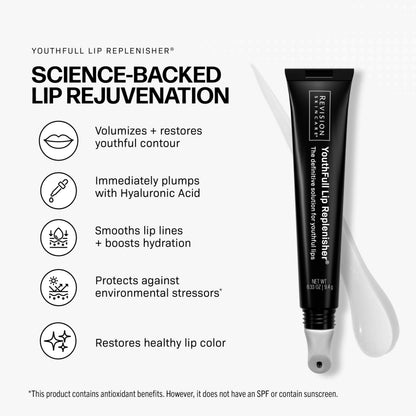 Revision Skincare YouthFull Lip Replenisher®, Moisturizing Lip Plumper with Hyaluronic Acid