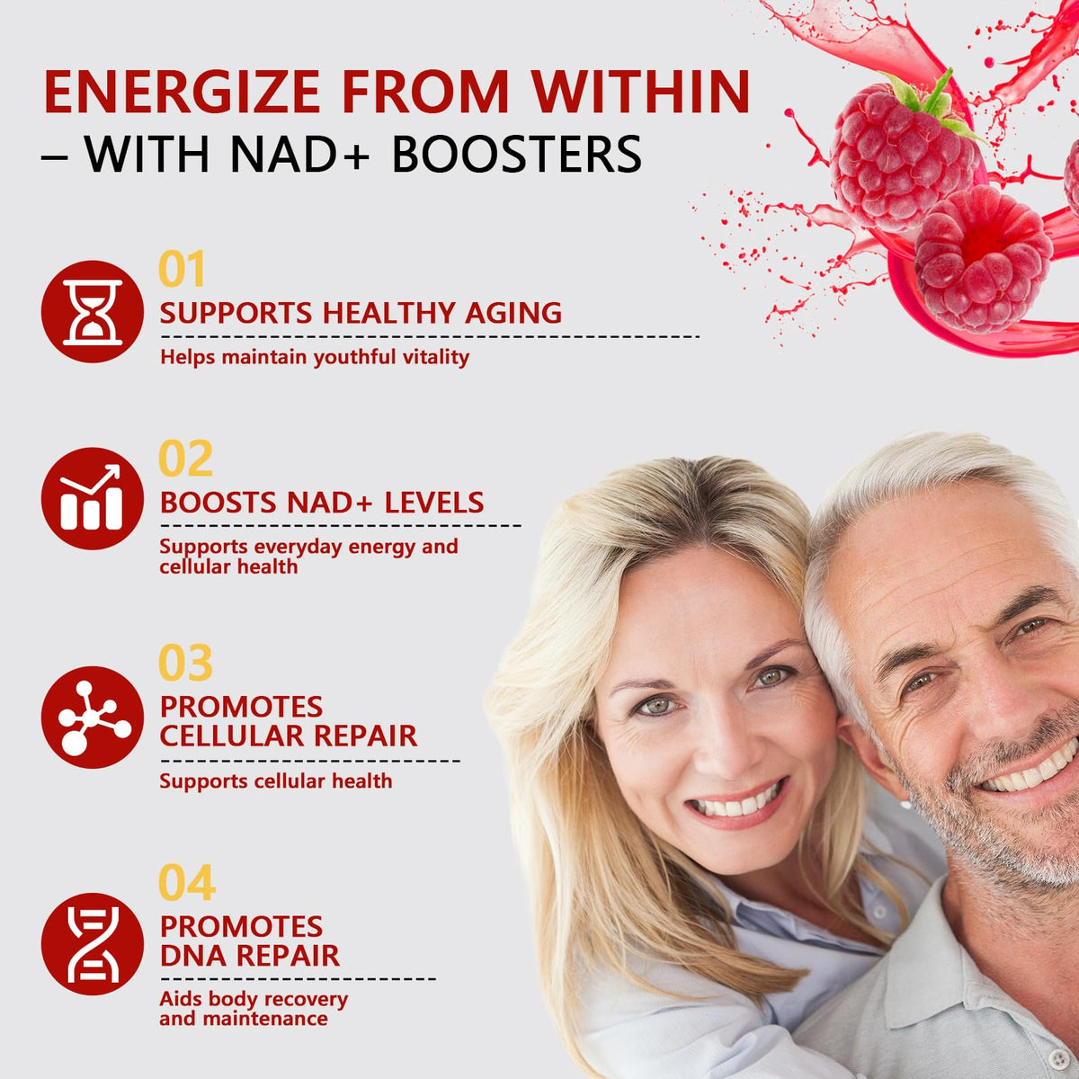 Buporai NAD Supplement 1000 mg Liquid Packets - NAD Supplements for Women & Men with Nicotinamide Riboside, Resveratrol, PQQ, Quercetin - NMNH Supplement Alternative for Anti-Aging, Energy-30 Packets BuporaiBuy Supplements Australia