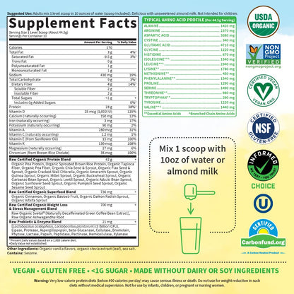 Garden of Life Raw Organic Fit Powder, Original - High Protein for Weight Loss (28g) Plus Garden of LifeBuy Supplements Australia
