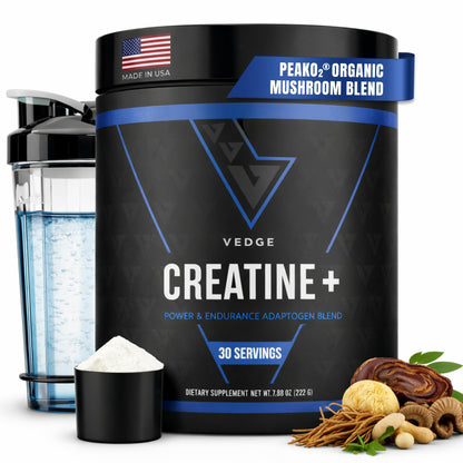 VEDGE Nutrition Creatine + | Vegan Plant-Based Creatine Monohydrate Powder | Energy, Performance & Function | Ergogenic Aids for Athletes | Unflavored, 30 Servings VEDGEBuy Supplements Australia